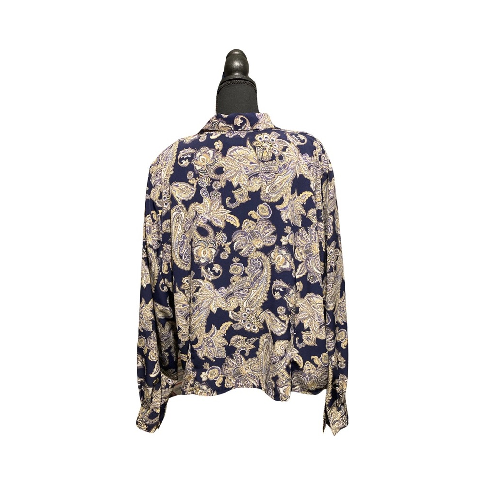 Notations Button down Blouse - Picture 2 of 4